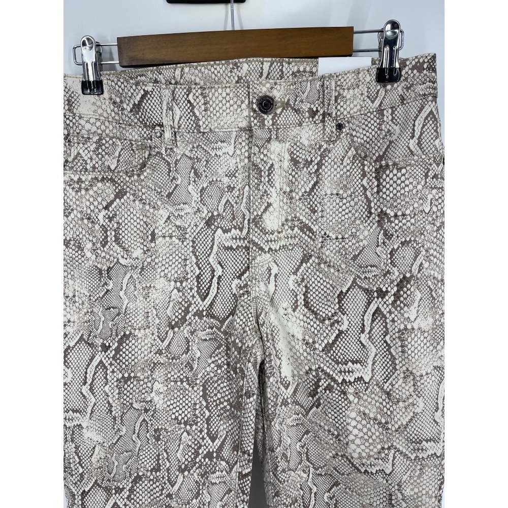 White House Black Market The High Rise Skinny Ankle Snake Pants Size 4L - Picture 3 of 15